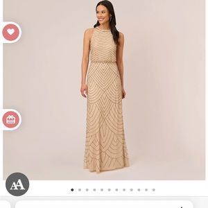 Adrianna Papell Beaded Blouson Dress